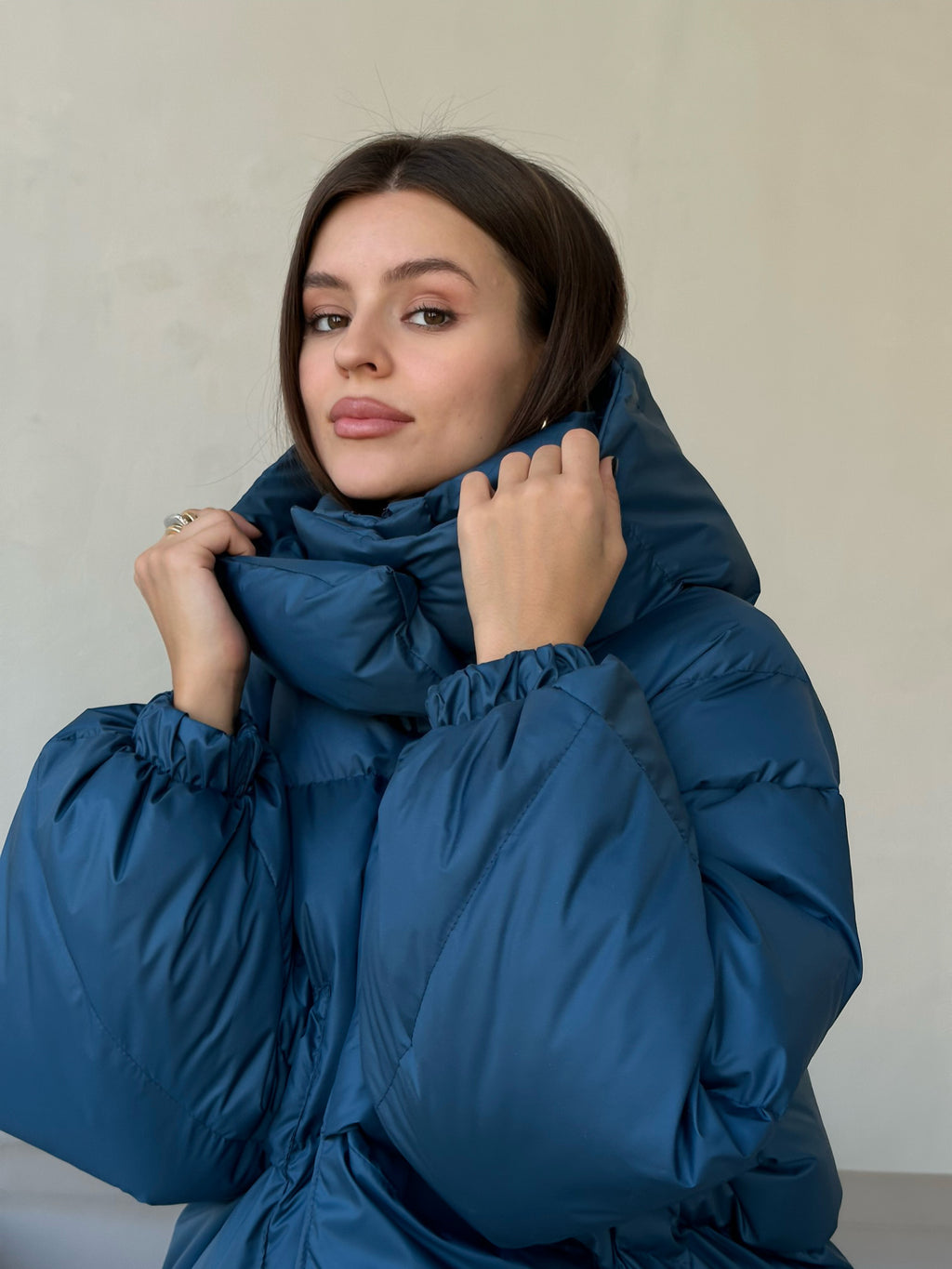 Пуховик LONG денім