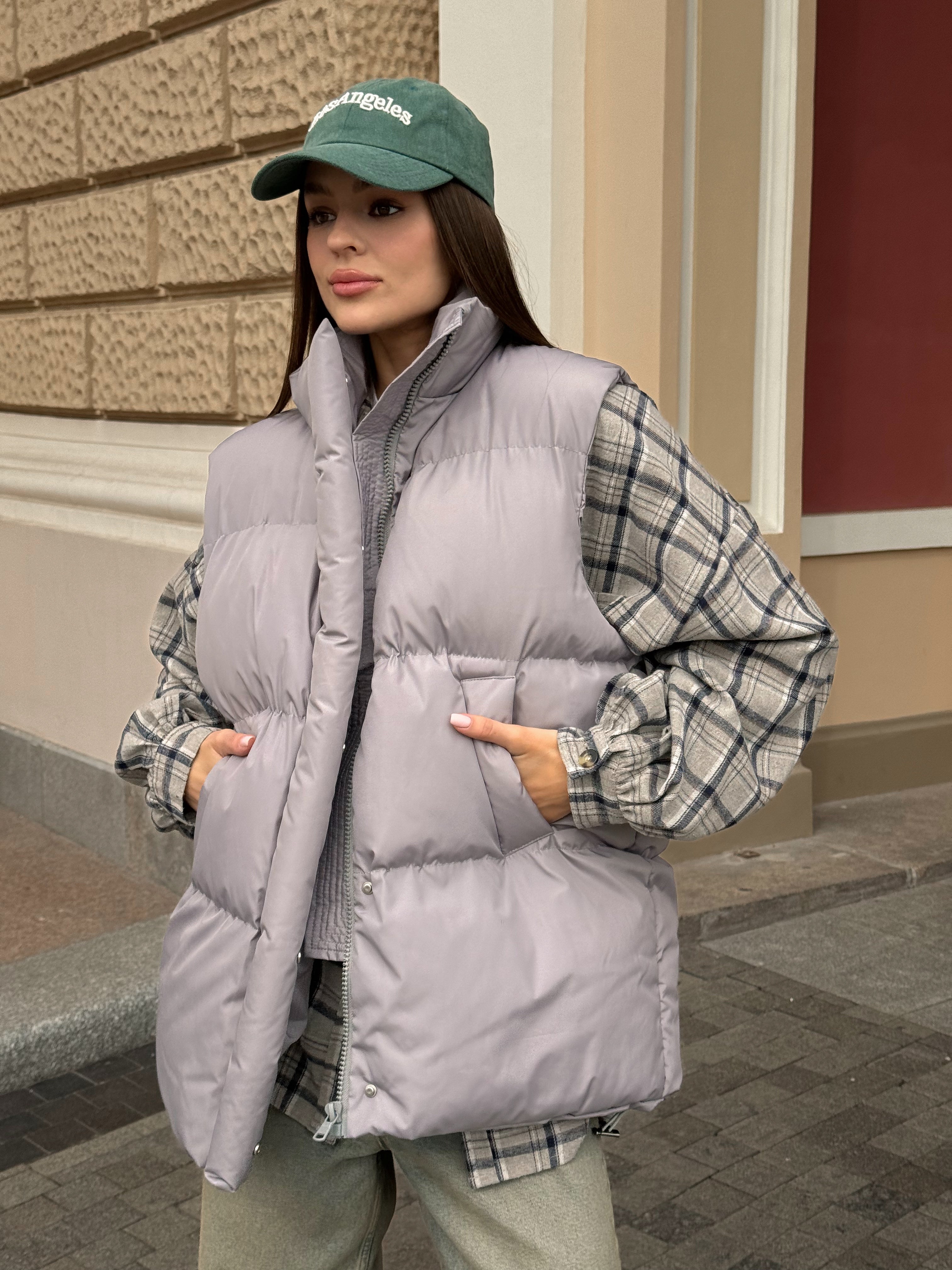 Жилетка LONG рожева