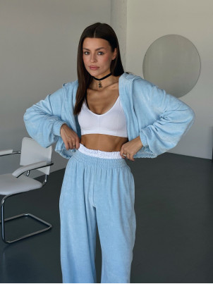 Костюм Velour блакитний