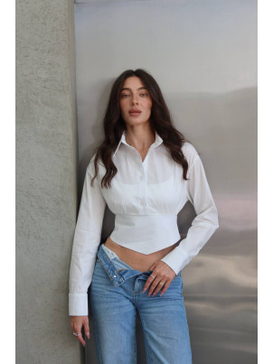 Сорочка Crop Corset біла  