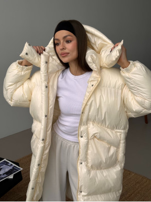 Пуховик Blanket Coat молочний