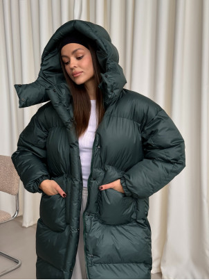 Пуховик Blanket Coat смарагдовий