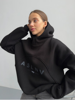 Худі oversize ASLNV чорне
