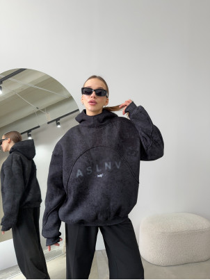 Худі oversize ASLNV графіт варений