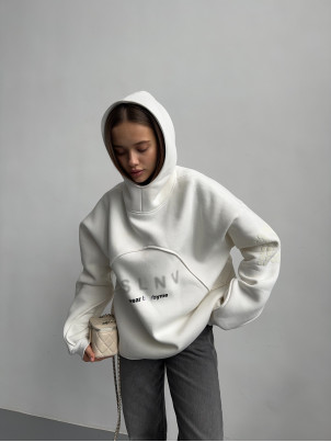 Худі oversize ASLNV молочне