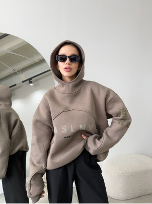 Худі oversize ASLNV мокко