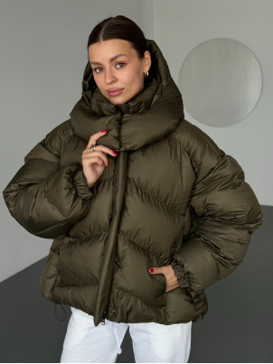 Пуховик V-Line oversize хакі